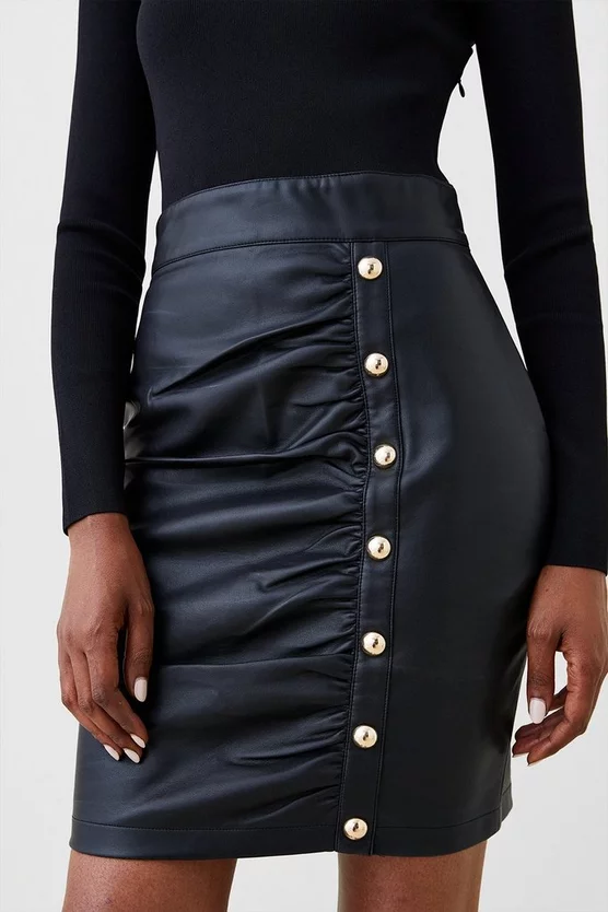 Brand new π Karen Millen Pu And Knit Mix Mini π Dress π 5 Brand new π Karen Millen Pu And Knit Mix Mini π Dress π - Image 3