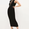 Discount 🎁 Karen Millen Lace Front Diamante Jersey Midaxi 👗 Dress ✨ -PARTY DRESSES Sales Store akk05920 black xl