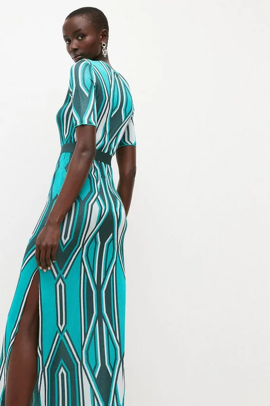 Best reviews of π Karen Millen Slinky Geo Jacquard Maxi π Dress βοΈ 5 Best reviews of π Karen Millen Slinky Geo Jacquard Maxi π Dress βοΈ - Image 3