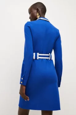 Outlet β Karen Millen Collared Belted Ponte Jersey Mini π Dress π― 9 Outlet β Karen Millen Collared Belted Ponte Jersey Mini π Dress π― -PARTY DRESSES Sales Store bkk01328 cobalt xl 2