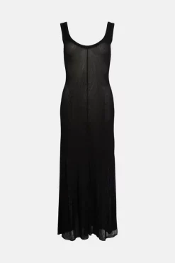 Deals 🎉 Karen Millen Slinky Rib Knit 👗 Dress 😀 -PARTY DRESSES Sales Store bkk01515 black xl 3