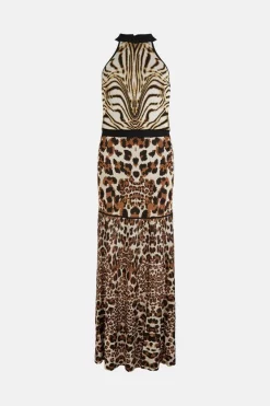 Wholesale βοΈ Karen Millen Slinky Mixed Animal Jacquard Knit Maxi π Dress π 10 Wholesale βοΈ Karen Millen Slinky Mixed Animal Jacquard Knit Maxi π Dress π -PARTY DRESSES Sales Store bkk01925 natural xl 3