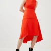 Best Sale π― Karen Millen Soft Tailored High Low Midi π Dress π 1 Best Sale π― Karen Millen Soft Tailored High Low Midi π Dress π -PARTY DRESSES Sales Store bkk01957 red xl