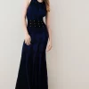 Best reviews of 🔔 Karen Millen Contrast Jacquard Stud Detail Knit Maxi 👗 Dress 🛒 -PARTY DRESSES Sales Store bkk02076 cobalt xl
