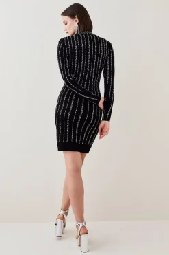 Best deal β Karen Millen All Over Hotfix Embellished Knit Mini π Dress 𧨠13 Best deal β Karen Millen All Over Hotfix Embellished Knit Mini π Dress 𧨠-PARTY DRESSES Sales Store bkk02171 black xl 4
