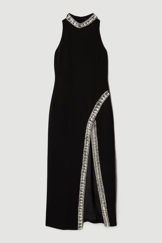 Best deal π Karen Millen Crystal Embellished Woven Thigh Split Maxi β€οΈ 6 Best deal π Karen Millen Crystal Embellished Woven Thigh Split Maxi β€οΈ - Image 4
