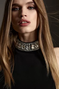 Best deal π Karen Millen Crystal Embellished Woven Thigh Split Maxi β€οΈ 15 Best deal π Karen Millen Crystal Embellished Woven Thigh Split Maxi β€οΈ -PARTY DRESSES Sales Store bkk02396 black xl 4