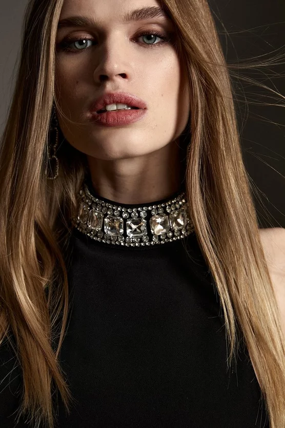 Best deal π Karen Millen Crystal Embellished Woven Thigh Split Maxi β€οΈ 7 Best deal π Karen Millen Crystal Embellished Woven Thigh Split Maxi β€οΈ - Image 5