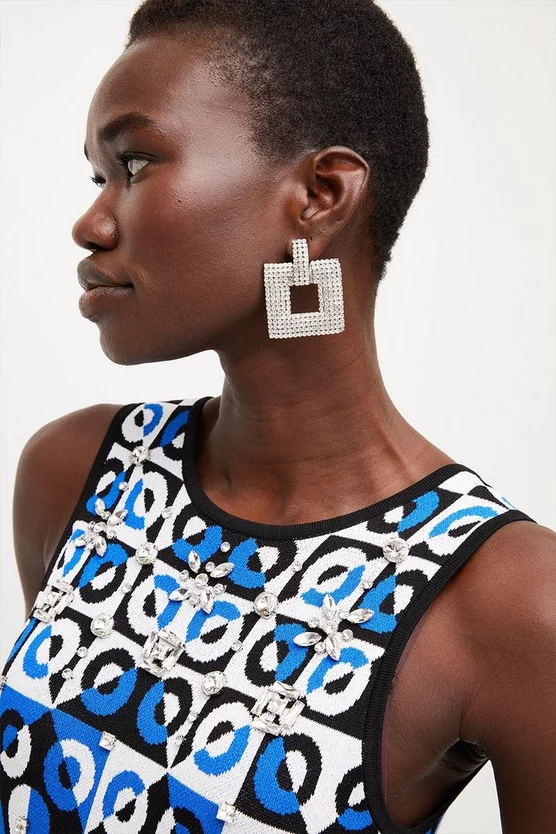 Budget π― Karen Millen Embellished Geo Jacquard Maxi π Dress π₯° 4 Budget π― Karen Millen Embellished Geo Jacquard Maxi π Dress π₯° - Image 2