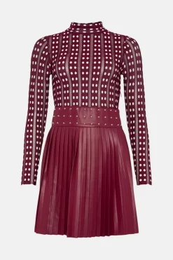 Coupon π Karen Millen Sheer Knit Polka Dot Pu π Skirt Skater Mini π Dress β€οΈ 12 Coupon π Karen Millen Sheer Knit Polka Dot Pu π Skirt Skater Mini π Dress β€οΈ -PARTY DRESSES Sales Store bkk02816 burgundy xl 3