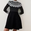 Cheap ✔️ Karen Millen Embellished Funnel Neck Knit Midi 👗 Dress 🥰 -PARTY DRESSES Sales Store bkk03083 mono xl