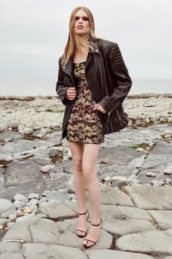 Best deal ✨ Karen Millen Premium Sequin Crepe Strapless Mini 👗 Dress 😉