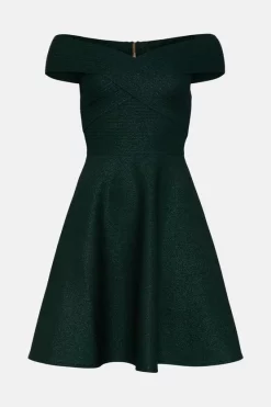 Buy π Karen Millen Sparkle Bandage Bardot Knit Midi π Dress π₯ 11 Buy π Karen Millen Sparkle Bandage Bardot Knit Midi π Dress π₯ -PARTY DRESSES Sales Store bkk03657 teal xl 3