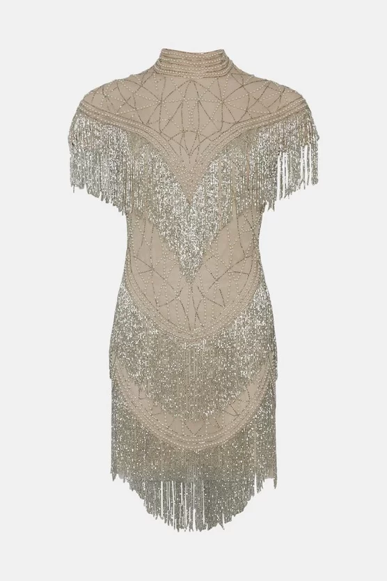 Top 10 π Karen Millen Embellished Tassle Sleeve Mini π Dress β€οΈ 5 Top 10 π Karen Millen Embellished Tassle Sleeve Mini π Dress β€οΈ - Image 4