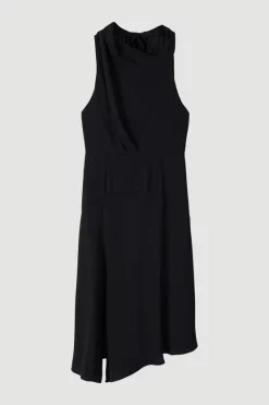 Coupon 🥰 Karen Millen Soft Tailored Sleeveless Midi 👗 Dress 🤩 -PARTY DRESSES Sales Store bkk04427 black xl 3