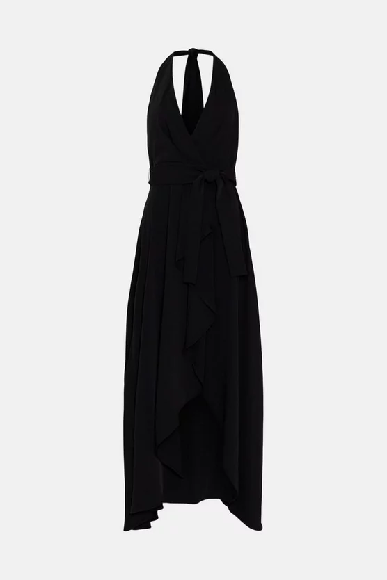 Wholesale π― Karen Millen Soft Tailored Waterfall Halter Maxi π Dress π₯° 6 Wholesale π― Karen Millen Soft Tailored Waterfall Halter Maxi π Dress π₯° - Image 4