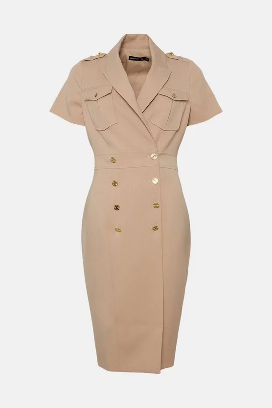 Discount π Karen Millen Tailored Double Breasted Tux Midi π Dress π€© 6 Discount π Karen Millen Tailored Double Breasted Tux Midi π Dress π€© - Image 4