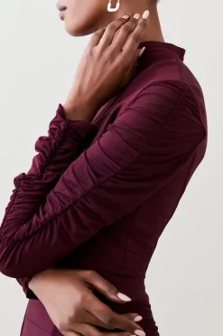 Hot Sale π₯ Karen Millen Ruched Mesh Funnel Neck Bandage Mini π Dress π 11 Hot Sale π₯ Karen Millen Ruched Mesh Funnel Neck Bandage Mini π Dress π -PARTY DRESSES Sales Store bkk04779 cabernet xl 2