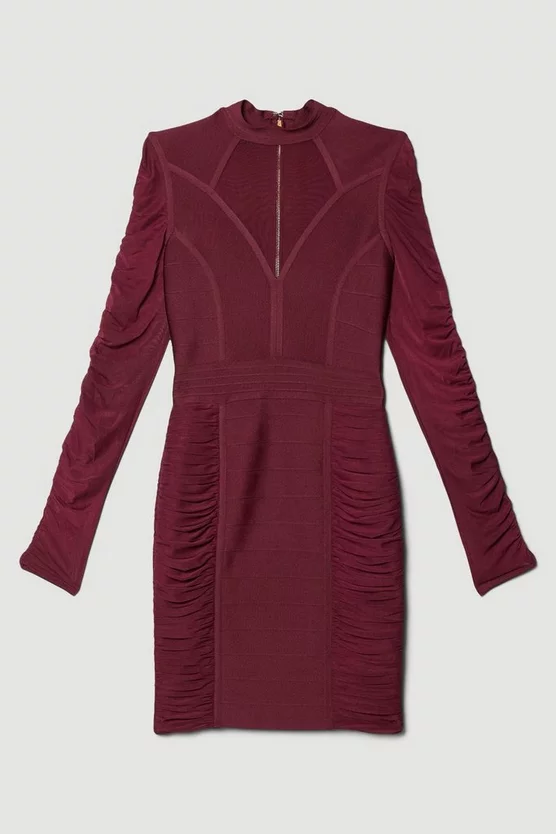 Hot Sale π₯ Karen Millen Ruched Mesh Funnel Neck Bandage Mini π Dress π 6 Hot Sale π₯ Karen Millen Ruched Mesh Funnel Neck Bandage Mini π Dress π - Image 4