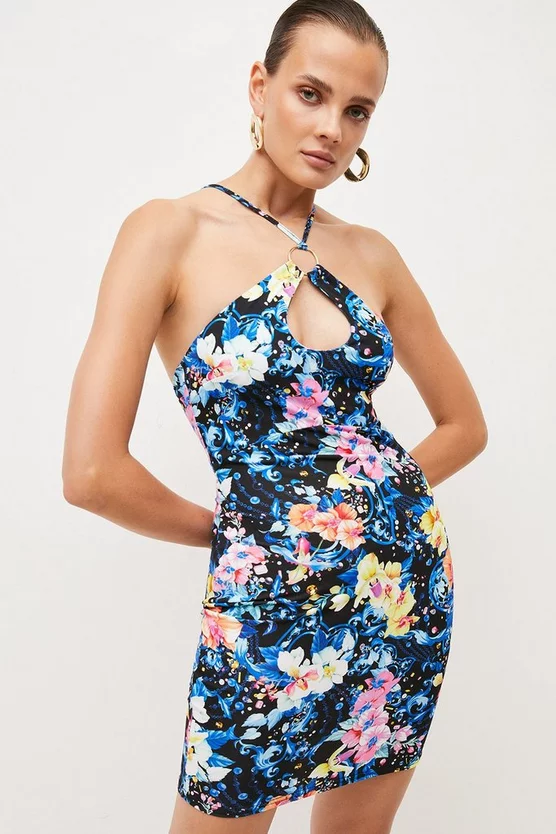 Best reviews of π Karen Millen Floral Print Halter Drape Jersey Mini π Dress β 5 Best reviews of π Karen Millen Floral Print Halter Drape Jersey Mini π Dress β - Image 3