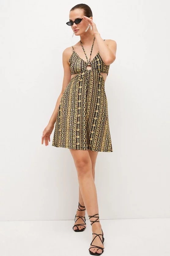 Best reviews of π Karen Millen Chain Print Jersey Crepe Flippy Mini π Dress π 4 Best reviews of π Karen Millen Chain Print Jersey Crepe Flippy Mini π Dress π - Image 2