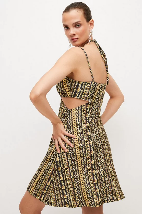 Best reviews of π Karen Millen Chain Print Jersey Crepe Flippy Mini π Dress π 5 Best reviews of π Karen Millen Chain Print Jersey Crepe Flippy Mini π Dress π - Image 3