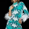 Wholesale π Karen Millen Feather Hem Abstract Print Knit Mini π Dress π₯° 2 Wholesale π Karen Millen Feather Hem Abstract Print Knit Mini π Dress π₯° -PARTY DRESSES Sales Store bkk05513 multi xl