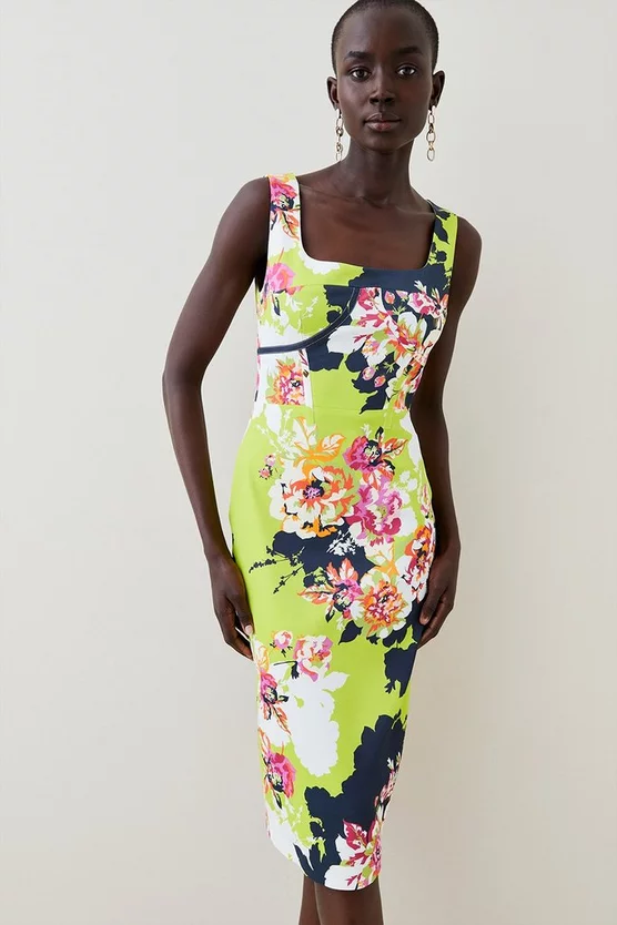 Best Pirce β Karen Millen Italian Signature Stretch Graphic Bloom Midi π Dress π 3 Best Pirce β Karen Millen Italian Signature Stretch Graphic Bloom Midi π Dress π