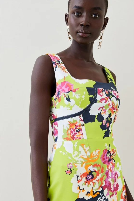Best Pirce β Karen Millen Italian Signature Stretch Graphic Bloom Midi π Dress π 4 Best Pirce β Karen Millen Italian Signature Stretch Graphic Bloom Midi π Dress π - Image 2