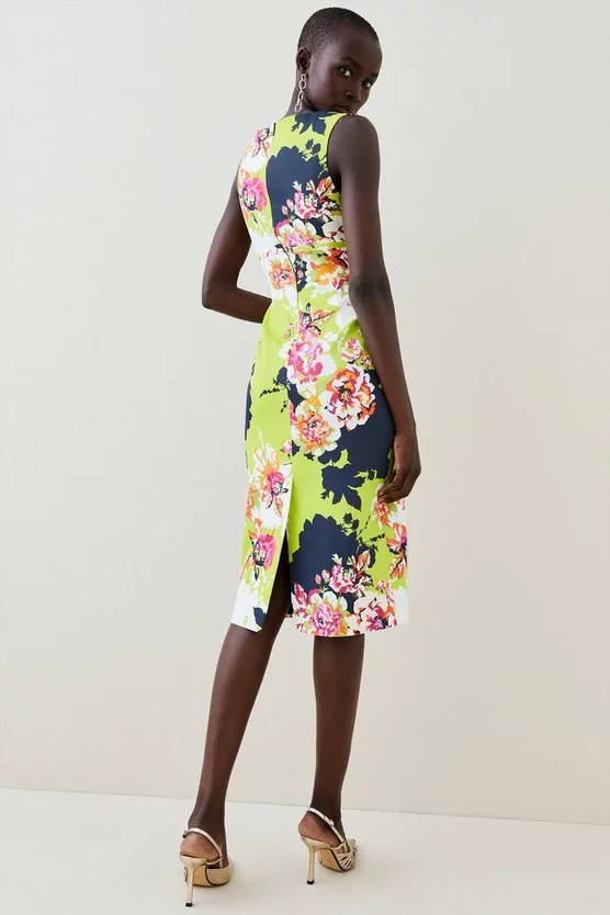 Best Pirce β Karen Millen Italian Signature Stretch Graphic Bloom Midi π Dress π 7 Best Pirce β Karen Millen Italian Signature Stretch Graphic Bloom Midi π Dress π - Image 5