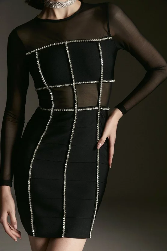 Discount π Karen Millen Bandage Cut Out Mesh Knitted Mini π Dress π₯ 3 Discount π Karen Millen Bandage Cut Out Mesh Knitted Mini π Dress π₯