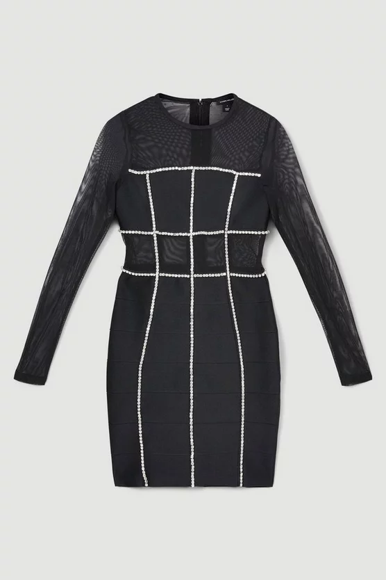Discount π Karen Millen Bandage Cut Out Mesh Knitted Mini π Dress π₯ 6 Discount π Karen Millen Bandage Cut Out Mesh Knitted Mini π Dress π₯ - Image 4