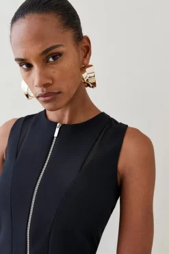 Best deal π Karen Millen Mesh Contour Zip Front Mini π Dress β 12 Best deal π Karen Millen Mesh Contour Zip Front Mini π Dress β -PARTY DRESSES Sales Store bkk05945 black xl 4