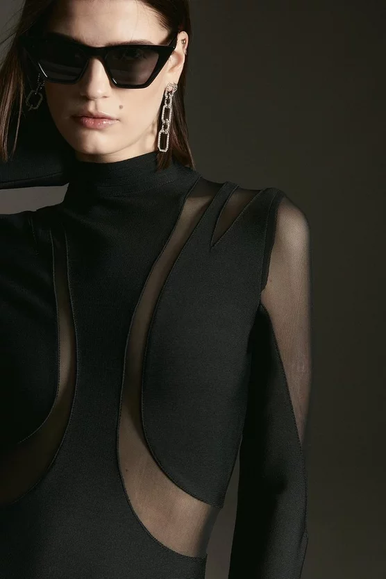 Promo π Karen Millen Bandage Cut Out Mesh Knitted Mini π Dress π 5 Promo π Karen Millen Bandage Cut Out Mesh Knitted Mini π Dress π - Image 3