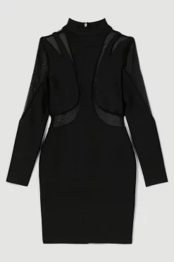 Promo π Karen Millen Bandage Cut Out Mesh Knitted Mini π Dress π 12 Promo π Karen Millen Bandage Cut Out Mesh Knitted Mini π Dress π -PARTY DRESSES Sales Store bkk05963 black xl 3