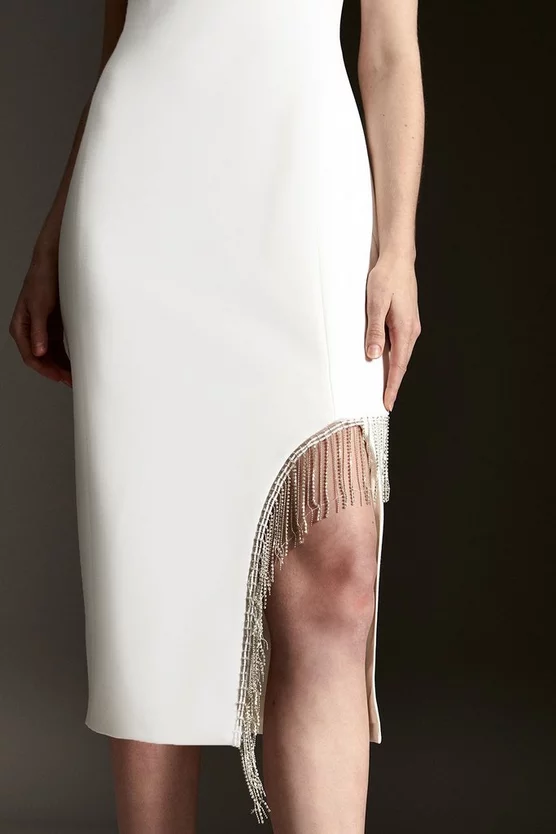 Deals π Karen Millen Crystal Fringe Diamante Back Pencil π Dress π 4 Deals π Karen Millen Crystal Fringe Diamante Back Pencil π Dress π - Image 2