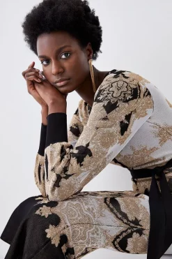 Promo π Karen Millen Belted Slinky Sparkle Knit Jacquard π Dress π₯ 10 Promo π Karen Millen Belted Slinky Sparkle Knit Jacquard π Dress π₯ -PARTY DRESSES Sales Store bkk06090 natural xl 2