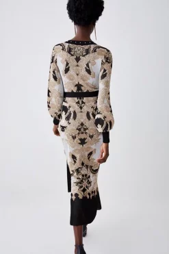 Promo π Karen Millen Belted Slinky Sparkle Knit Jacquard π Dress π₯ 12 Promo π Karen Millen Belted Slinky Sparkle Knit Jacquard π Dress π₯ -PARTY DRESSES Sales Store bkk06090 natural xl 4
