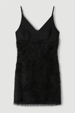 Coupon π― Karen Millen Satin & Tassle Cami Mini π Dress π 13 Coupon π― Karen Millen Satin & Tassle Cami Mini π Dress π -PARTY DRESSES Sales Store bkk06143 black xl 3