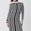 Top 10 π Karen Millen Mono Jacquard Knit Midi π Dress π€© 1 Top 10 π Karen Millen Mono Jacquard Knit Midi π Dress π€© -PARTY DRESSES Sales Store bkk06244 mono xl