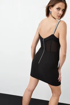 Wholesale π Karen Millen Figure Form And Mesh Corseted Mini π Dress π₯° 14 Wholesale π Karen Millen Figure Form And Mesh Corseted Mini π Dress π₯° -PARTY DRESSES Sales Store bkk06443 black xl 5