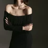 Flash Sale π Karen Millen Fringed Ponte Detail Bardot Mini π Dress π 2 Flash Sale π Karen Millen Fringed Ponte Detail Bardot Mini π Dress π -PARTY DRESSES Sales Store bkk06582 black xl