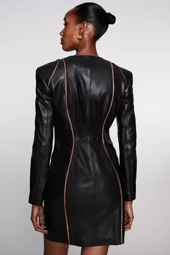 Flash Sale β Karen Millen Leather Snake Trim Detail Mini π Dress π 7 Flash Sale β Karen Millen Leather Snake Trim Detail Mini π Dress π - Image 6