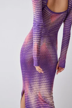 Flash Sale π Karen Millen Tall Mirrored Jacquard Knit Maxi Column π Dress π 10 Flash Sale π Karen Millen Tall Mirrored Jacquard Knit Maxi Column π Dress π -PARTY DRESSES Sales Store bkk06714 purple xl 2