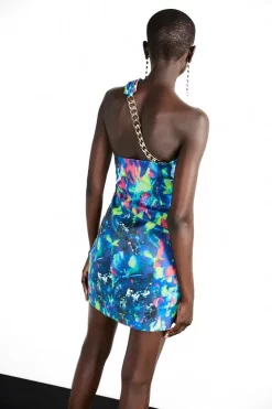 Hot Sale ✔️ Karen Millen Weston Kaleidoscope Print Chain Mini 👗 Dress 🔥 -PARTY DRESSES Sales Store bkk06769 multi xl 2