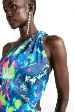 Hot Sale ✔️ Karen Millen Weston Kaleidoscope Print Chain Mini 👗 Dress 🔥 -PARTY DRESSES Sales Store bkk06769 multi xl 5