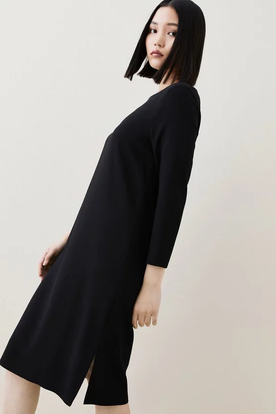 Coupon ๐คฉ Karen Millen Compact Stretch Viscose Sleeved Clean Midi ๐ Dress ๐ 4 Coupon ๐คฉ Karen Millen Compact Stretch Viscose Sleeved Clean Midi ๐ Dress ๐ - Image 2
