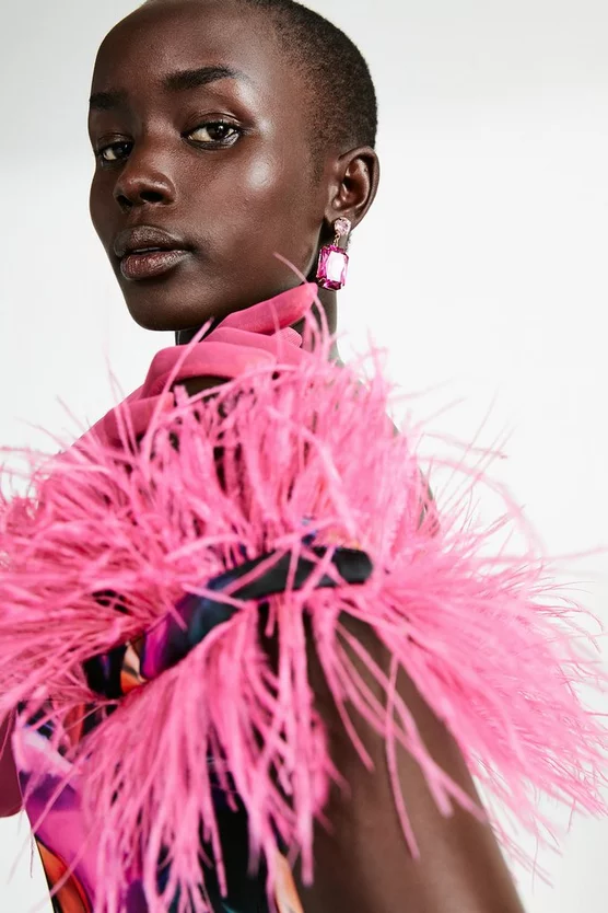 Discount π Karen Millen Weston Marble Print Feather Bardot Mini π Dress β€οΈ 8 Discount π Karen Millen Weston Marble Print Feather Bardot Mini π Dress β€οΈ - Image 6