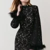 Best Sale β¨ Karen Millen Lace Feather Woven Mini π Dress π 2 Best Sale β¨ Karen Millen Lace Feather Woven Mini π Dress π -PARTY DRESSES Sales Store bkk06995 black xl