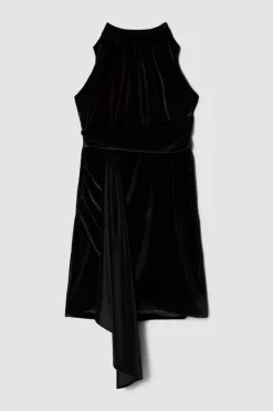 Brand new π Karen Millen Slinky Velvet Halter Drape Detail Mini π Dress β¨ 9 Brand new π Karen Millen Slinky Velvet Halter Drape Detail Mini π Dress β¨ -PARTY DRESSES Sales Store bkk07183 black xl 3